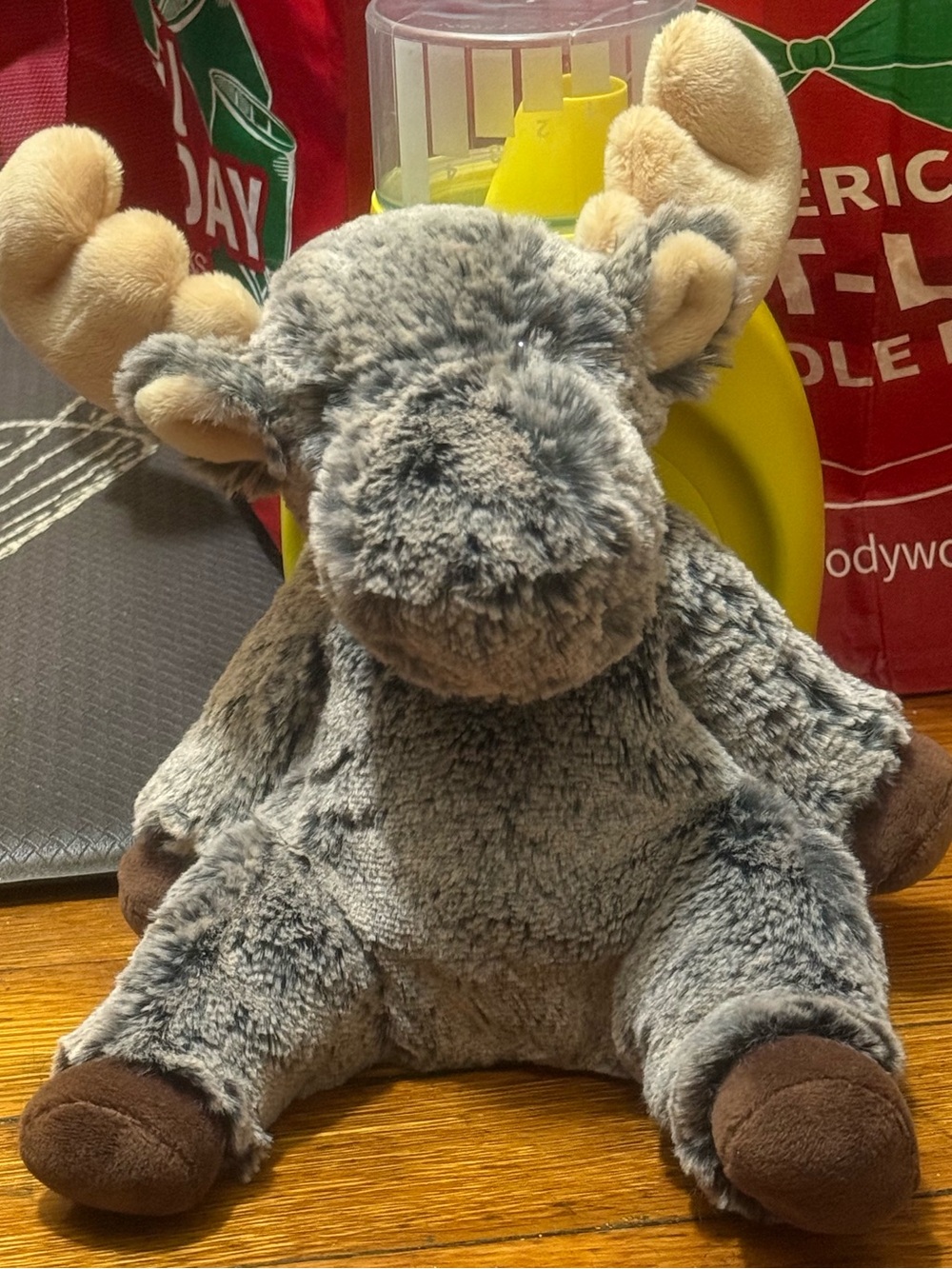 Douglas Plush Gray Moose Stuffed Animal - Soft Cuddly Kids Toy